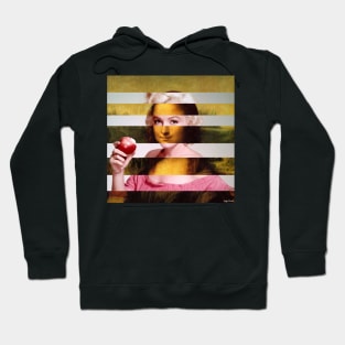 Mona Lisa by Leonardo da Vinci and Marylin Monroe Hoodie